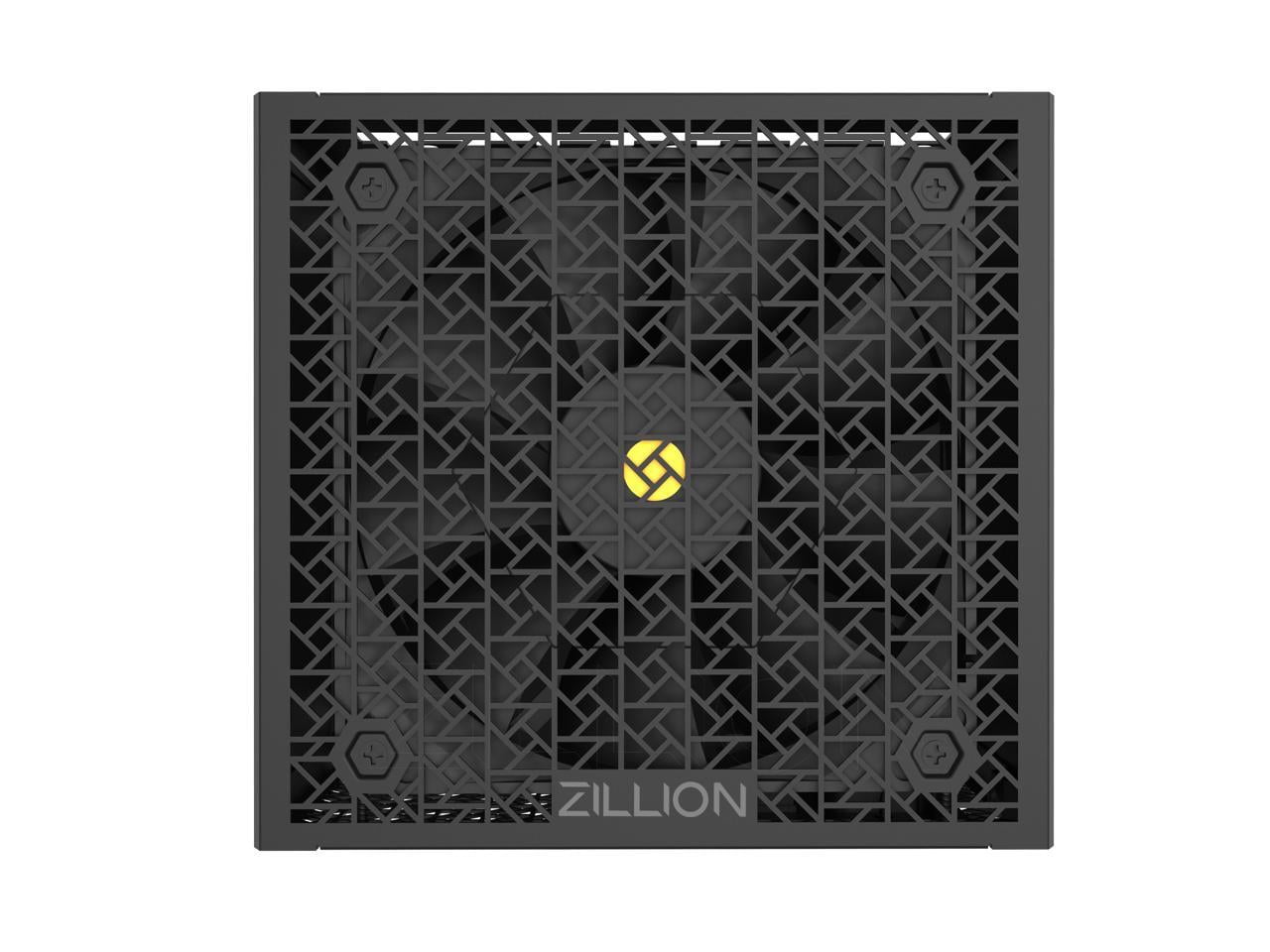 Super Flower Zillion FG 850W Cybenetics Platinum, 80+ Gold, Full Modular, ATX 3.1 / PCIe 5.0, W/12V-2x6 Cable (2x8pin - 16pin native cables), Power Supply, FDB Fan, SF-850Z12FG, Black version