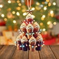 thumbnail image 3 of Taicans ‌Shatterproof Christmas Tree Ornament - 2D Stackable Ice Cream Design with LED Lights & Star Topper - Xmas Tree Hanging Decorations for Holiday Decorations‌, 3 of 4