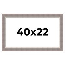 40x22 Frame Grey Real Wood Picture Frame Width 2.75 Inches | Interior Frame Depth 0.5 Inches |