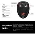 thumbnail image 3 of Car Key Fob Remote Keyless Entry Control 315MHz 4 Button Replacement for 2005-2017 Cadillac Escalade DTS Chevrolet Buick Enclave Saturn Pontiac Suzuki - 2 Pack, 3 of 6