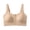 Beige, variant on Women's Push-up Zipper Jelly Bra - Breathable Solid Color Underwear for Everyday Fashion