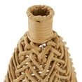 thumbnail image 5 of ARCILLA ELEMENTAL Brown Jute Rope Handmade Woven Vase with Chevron Pattern Brown - 9"W, 17"H, 5 of 5