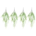 thumbnail image 1 of Bewildely 4 piezas añaden un toque con elegante guirnalda de eucalipto para interiores o exteriores con plantas artificiales Decoración Blanco, 1 of 6