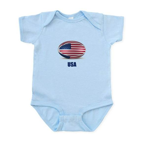 CafePress - Rugby Ball Body Suit - Baby Light Bodysuit, Size Newborn - 24 Months