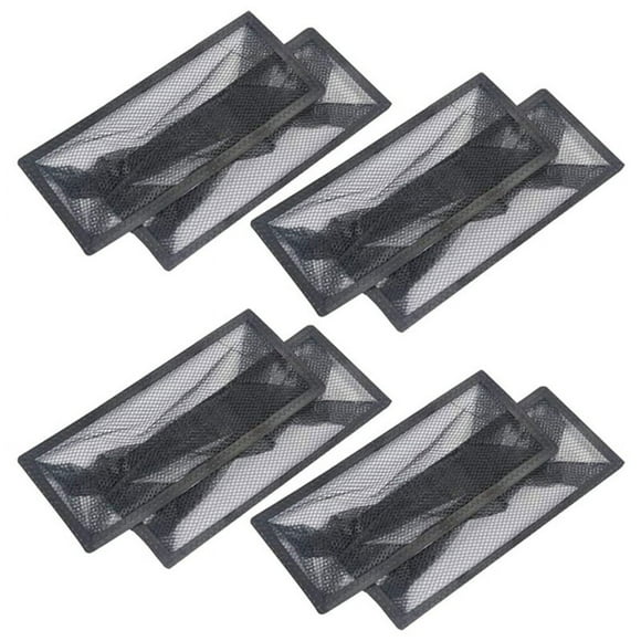 LOVEVER 8Pack Floor Register Cover Trap Vent Traps for Home 4 x 12Inch Floor Vent Mesh Covers Fits Most Registers