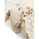 thumbnail image 5 of INSPIRE CHIC Vestido Midi Floral de Manga Abullonada con Cuello Peter Pan y Cintura Alta para Mujeres XS Beige Claro, 5 of 5