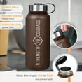 thumbnail image 2 of Christian Art Gifts Large Stainless Steel Double Wall Vacuum Sealed Insulated Water Bottle for Men &amp; Women: Strong &, (Hardcover), 2 of 6