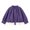 Purple, variant on Girls Ruffled Collar Light Windbreaker Puff Long Sleeve Button Casual Jacket with Lace Trim Toddler Coats for Girls Outerwear