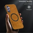 thumbnail image 3 of Allytechgroup Galaxy A14 5G Case, Magsafe Compatible Shockproof Vintage PU Leather Mangetic Back Cover Anti-Scratch Phone Case for Samsung Galaxy A14 5G, Brown, 3 of 10