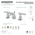 thumbnail image 4 of Kingston Brass KS2955ML  Mini-Widespread Bathroom Faucet with Brass Pop-Up Drain, Oil Rubbed Bronze, 4 of 4