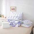 thumbnail image 6 of Castle Fairy Cartoon Bowknot Twin Bedding Sets,Purple Ribbon Bow Bedding Comforter Set, 6 of 8