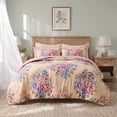 thumbnail image 2 of Regency Heights Full Size Comforter Set, 9-Piece Yellow Bed in a Bag, Floral Comforter Bedding Set with Comforter, Flat Sheets, Fitted Sheets with Side Pockets, 2 of 10
