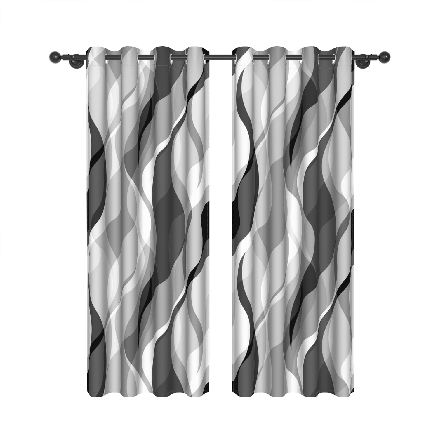 Lfeey Extra Long Blackout Curtains for Room Windows 52x96 inch, Room Darkening Panels 2 Pcs