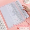 thumbnail image 4 of File Bag Storage A4 Files Stationery Carrying Case Transparent Visual Design Portable Document Organizer, 4 of 8