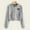Grey, variant on IMENGL Embroidery butterfly long sleeve zipper pocket hooded sweatshirt, White XL, Size M-XL