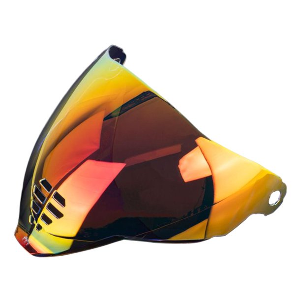 Visera de casco Scienceny Escudo de cara completa para casco Icon Durable Claro REVO Rojo