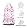 thumbnail image 4 of Wukai Breast Cancer Awareness4 Full Set Car Seat Covers with Soft Padding Universal Auto Front Seats Protector and Cushion Mat, 4 of 5