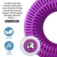 thumbnail image 4 of TUB RING The Ultimate Tub Drain Protector Hair Catcher/Strainer/Snare, Regular - Purple, 4 of 4
