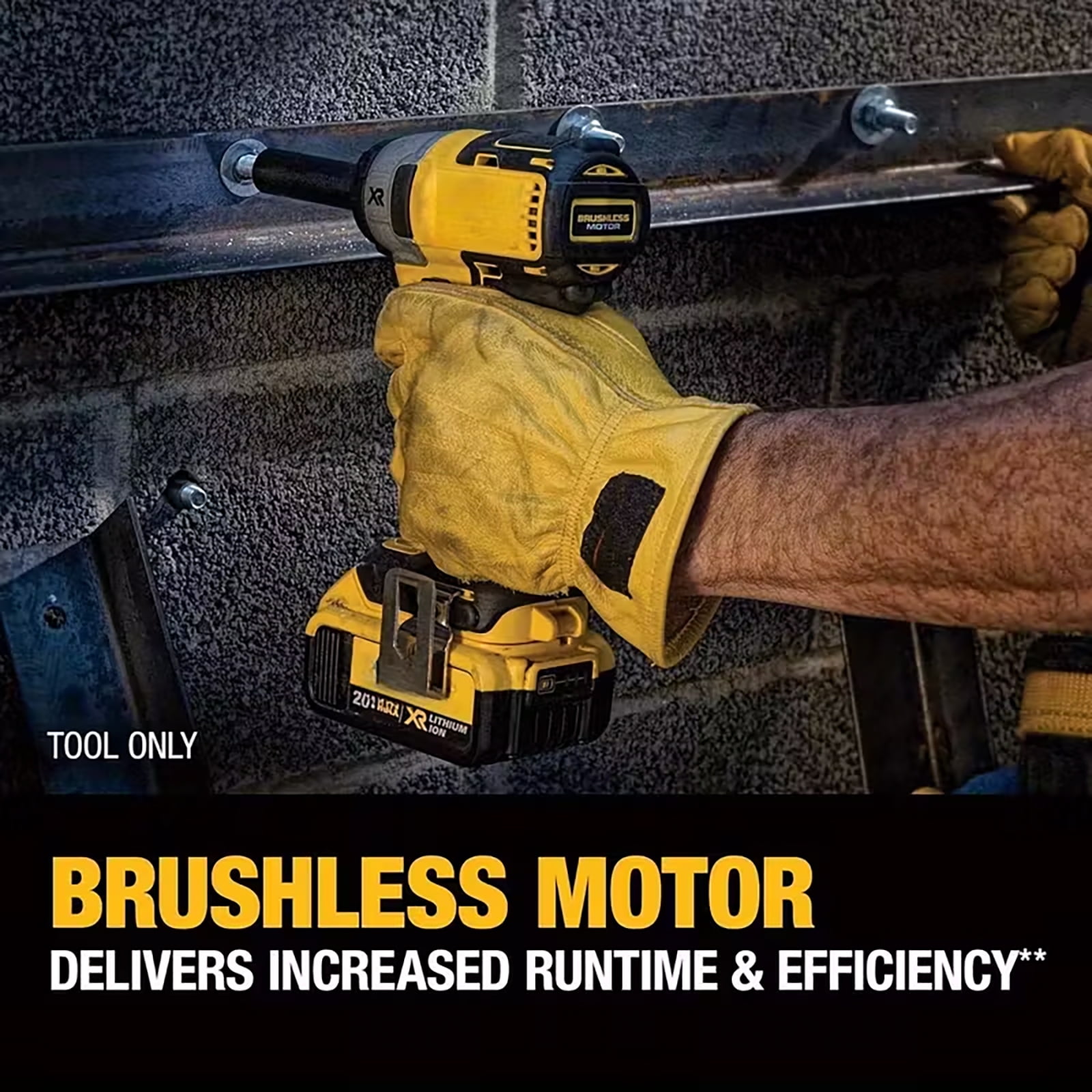 iMeshbean High Torque 1/2" Cordless Impact Wrench 3 IN 1 Compatible with Dewalt 20V Battery (No Battery)