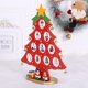 thumbnail image 2 of Árbol de Navidad Mini árbol de Navidad de madera Foohvr con adornos colgantes rojo, 2 of 3