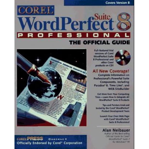 Pre-Owned Corel Wordperfect Suite 8 Professional: The Official Guide, 9780078824395, 0078824397, Paperback, 1 edition