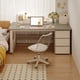 thumbnail image 2 of Drawers Executive Office Desk Corner Storage Living Room Supplies Computer Desks Legs European Mesa De Computador Furnitures My Lux Decor Round, 2 of 30