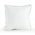 thumbnail image 4 of LR Home Hampton 18" x 18" Black/White Geometric Cotton Adult Decorative Throw Pillow, 4 of 6