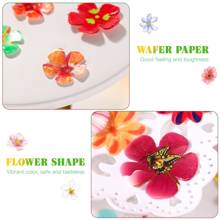 CHOCKACAKE Edible Flowers for Cake Decorating Topper Sunflowers for  Cupcakes Drinks Decorations (28pcs)