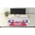 thumbnail image 2 of Colorful Computer Mouse Pad, Design of a Happy Monster with Horns Halloween Theme Hairy Mascot, Rectangle Non-Slip Rubber Mousepad Large, 31" x 12" Gaming Size, Pale Mauve Multicolor, by Ambesonne, 2 of 2