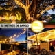 thumbnail image 4 of Luces Navideña Solar 12 Metros 100 Led Decorativa Exterior 8 Modos Blanco Calido, 4 of 6