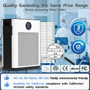 AIRFIRE H14 HEPA Air Purifiers for Home up to 2215 Sq.ft, Air Purifier for Allergies and Asthma, Pollen, Wildfire/Smoke, Pet Dander & Odor, Dust, AP304, White, 2026 New