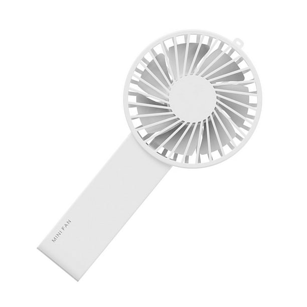 Ventilador Portátil de Mano Perfecl Mesa Eléctrica Personal Blanco Abanico Portátil