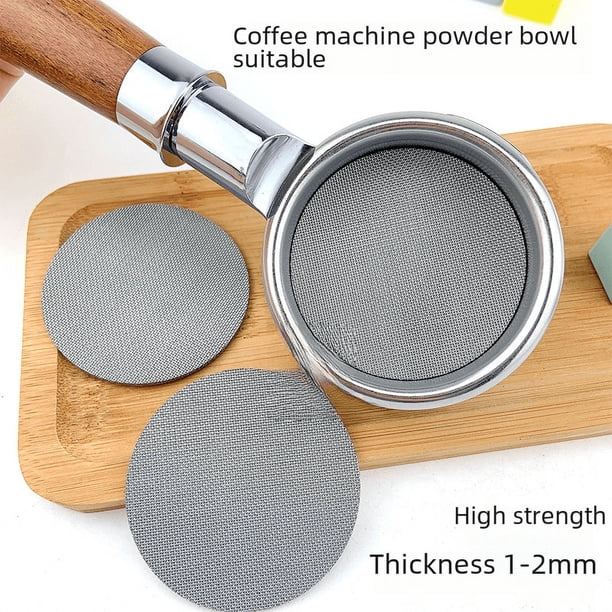 Filtro de café sinterizado de acero inoxidable 316L, 51 mm, 58 mm, red de distribución de agua secundaria sinterizada multicapa para recipiente de polvo de máquina de café