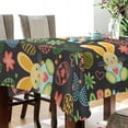 thumbnail image 3 of Happy Easter Bunny Egg Tablecloth Rectangle Colorful Table Cloth Large Square Table Cover for Dining Kitchen Party 54"x72" Decor Gift, 3 of 7