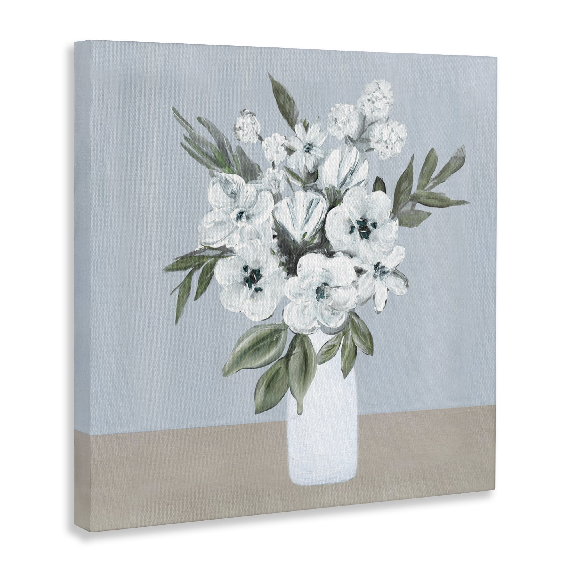 Stupell Industries Cerulean & White Blooms Canvas Wall Art, design by Marilyn Dunlap