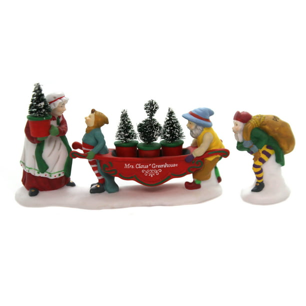 Dept 56 Accessory DELIVERING THE CHRISTMAS GREENS North Pole Garden Ret ...