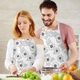 thumbnail image 3 of Pioneer Flower Floral Print Pattern Apron for Women and Men, Cotton Linen Waterproof with Pockets, Adjustable, 33x27 Inch for Kitchen, Gardening, BBQ, Salon, 3 of 6