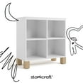 thumbnail image 6 of Storkcraft California Cube Organizer Children's Bookcase, White with Driftwood, 6 of 12