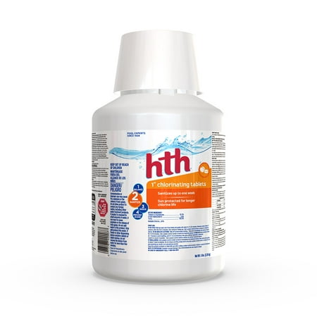 hth Pool 1” Chlorinating Tablets, 5 lb (Best Liquid Chlorine For Pools)