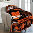 thumbnail image 2 of Football Blanket Ultra Soft Flannel Throw Blankets Lightweight Warm Travel Blanket Football Gifts 50"x40", 2 of 6