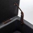 thumbnail image 5 of Modern Faux Leather End of Bed Bench Tufted Storage Ottoman With Solid Wood Legs, 5 of 11