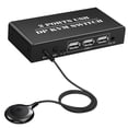 thumbnail image 1 of DP KVM Switch 2 Ports 8K30Hz Displayport1.2 Switch 2 en 1 avec 3 Ports USB2.0 pour 2 Pcs Clavier Clavier Clavier Clavier, 1 of 8