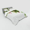 thumbnail image 3 of Ambesonne Christmas Bedding Set 3 Pcs, Tree Branches Cones, Twin XL, Green Brown, 3 of 3