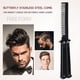 thumbnail image 3 of Peine de pelo de entrenamiento de práctica plegable de acero inoxidable estilo mariposa (negro) Tmvgtek Cuidado Belleza, 3 of 7