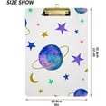thumbnail image 3 of FMSHPON Space Planets Clipboard Hardboard Wood Nursing Clip Board and Pull for Standard A4 Letter 13x9 inches, 3 of 8