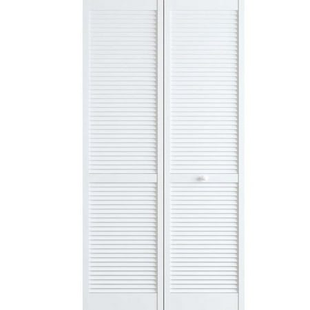 Kimberly Bay Louvered Wood Primed Bi-Fold Door (Best Bi Fold Doors Reviews)