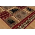 thumbnail image 2 of Tayse Nature Area Rug 6570 Red Bears Southwestern 5' 3" x 7' 3" Rectangle, 2 of 3