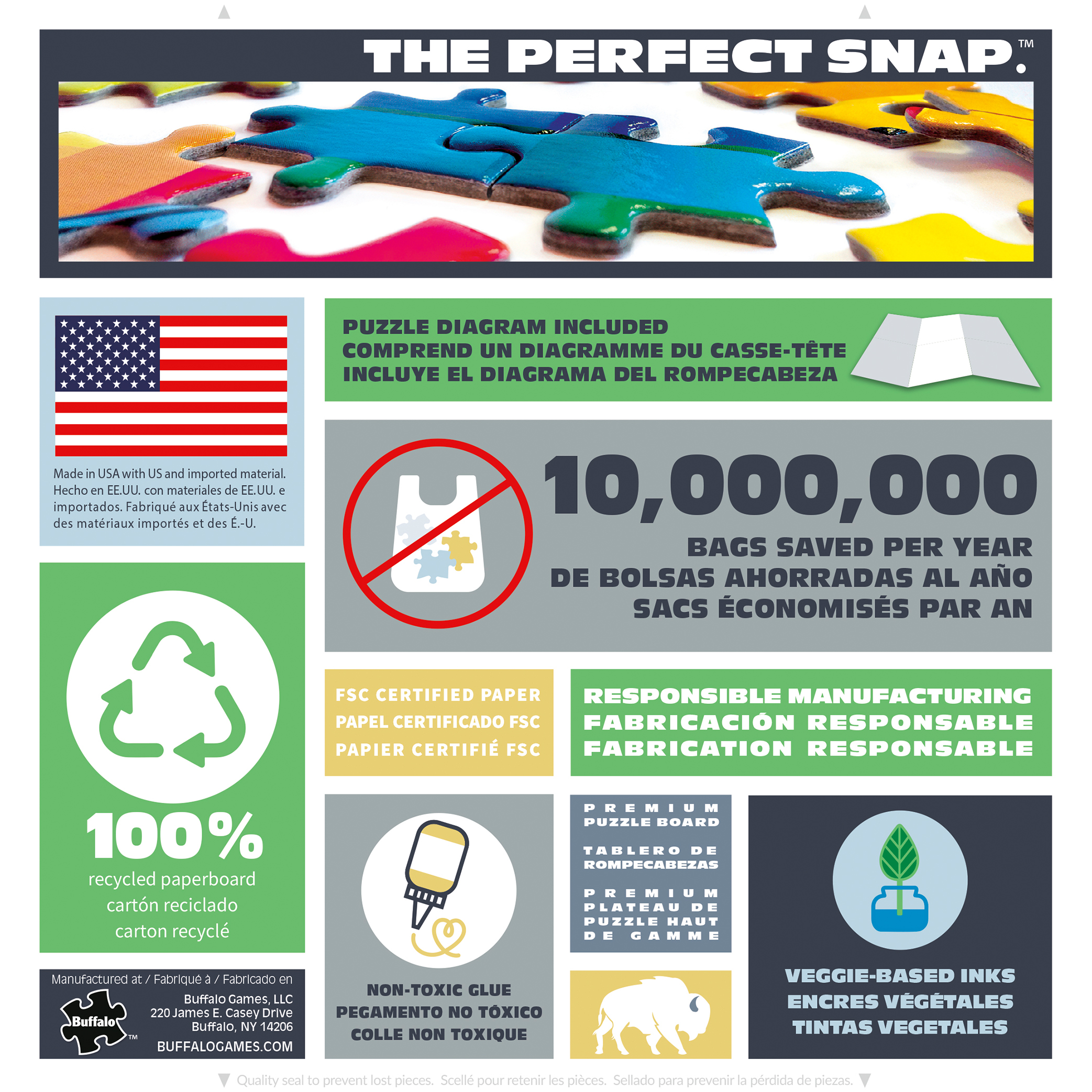 Buffalo Games Rooster Express 300-Piece Interlocking Jigsaw Puzzle for Adults Ages 14-99 Years