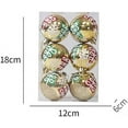 thumbnail image 7 of LINLIN Christmas Painted Balls, 6Pcs 6Cm Christmas Balls Decoration Shatterproof Christmas Tree Baubles Mini Christmas Hanging Ball for Holiday Wedding Party Decoration, 7 of 7