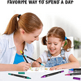 thumbnail image 2 of Colouring 48 Colours Dual Brush Felt Tip Art Markers Drawing, Painting, Calligraphy, Colouring Books, 2 of 7